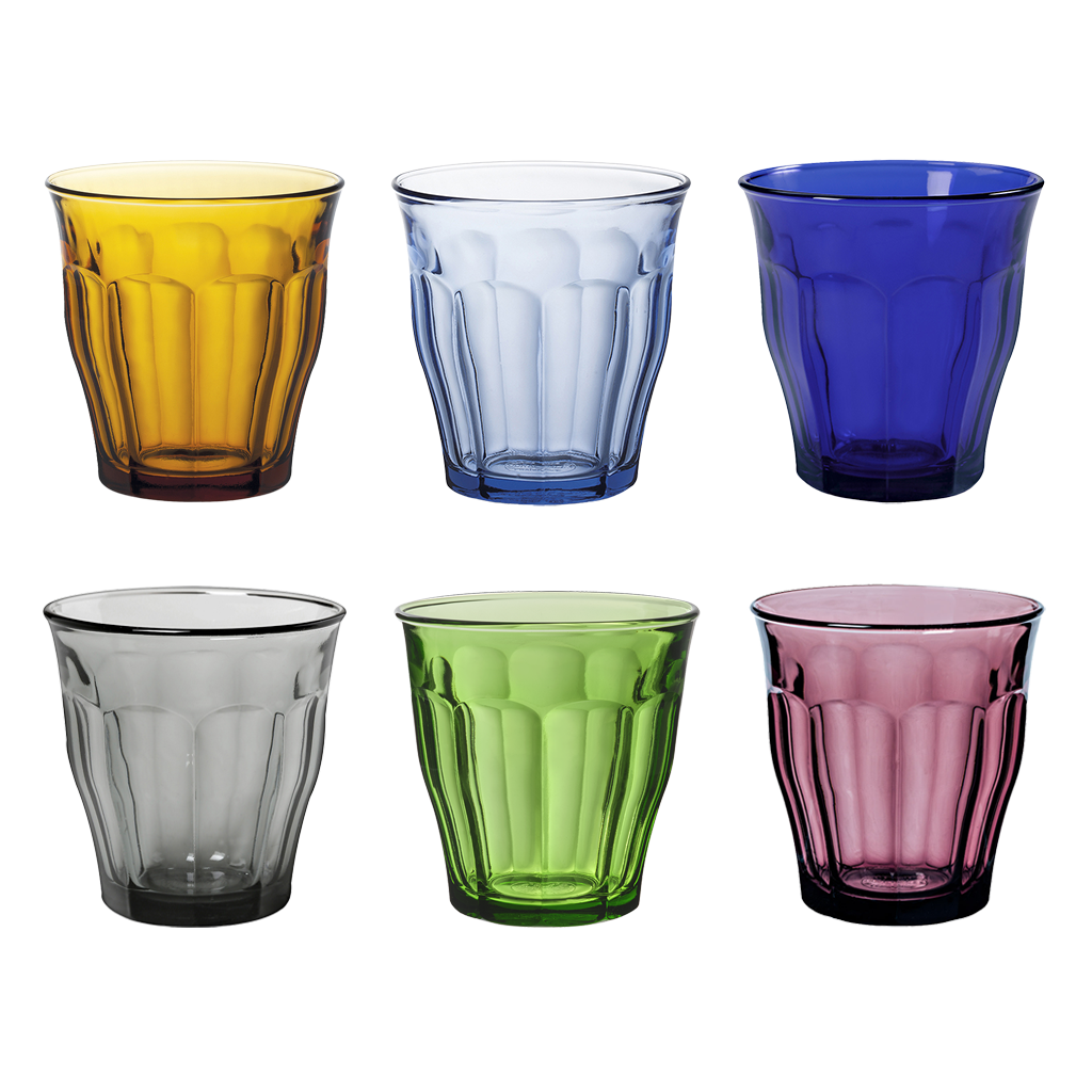 Lot De 6 Verres À Eau Et Spiritueux De Couleur Pastel 520Ml, Verres En Lot De 6 Verres À Eau Et Spiritueux De Couleur Pastel 520Ml, Verres En
