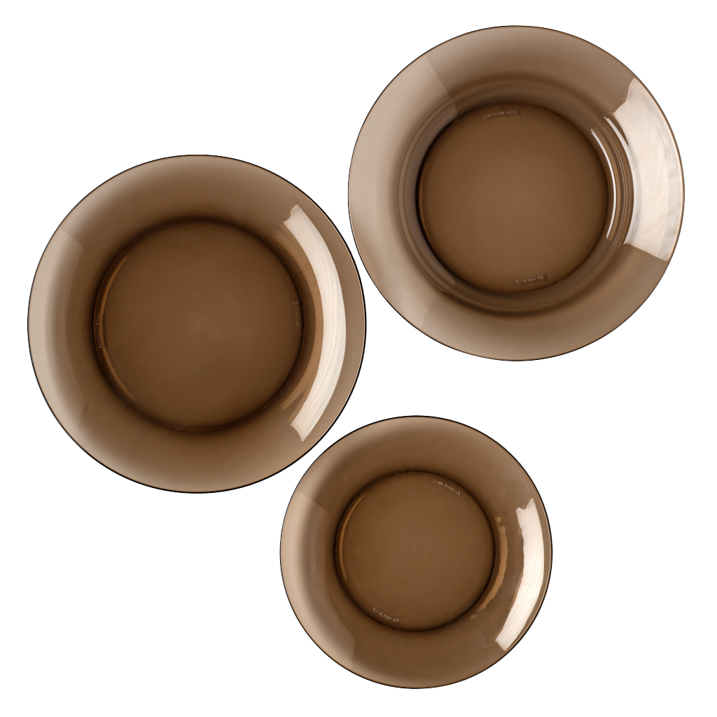 [MM] Lys Set of 18 transparent glass plates Duralex