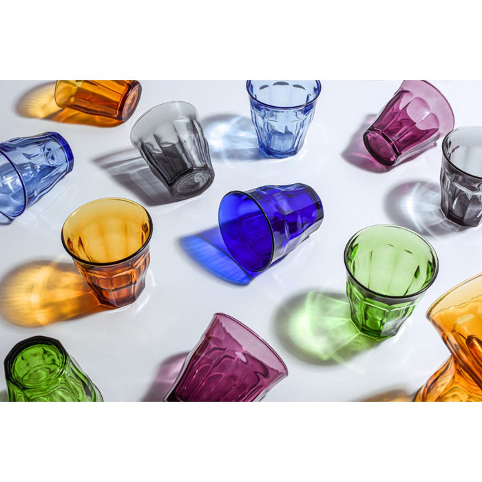 Lot 6 verres à eau colorés  Duralex® Collection Le Picardie