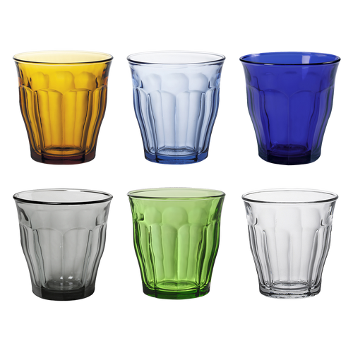 [MM] Gemengde 6 kleuren Le Picardie 31 cl waterglas®(set van 6)