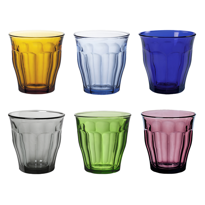 [MM]Misto di 6 colori di bicchieri da acqua Le Picardie 25 cl®(Set di 6)