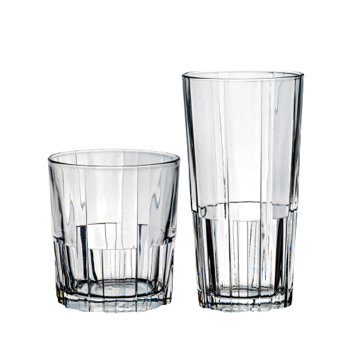 Jazz - Mix Hohes Glas 30 cl und niedriges Glas 21 cl (Set von 12 Gläsern)