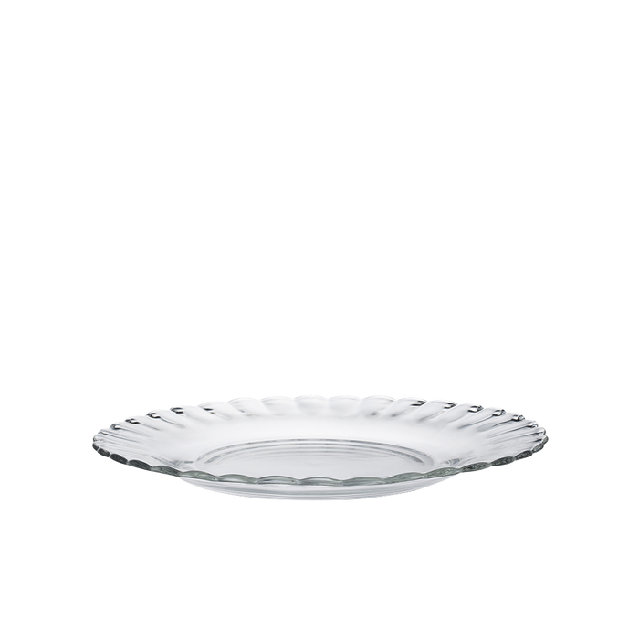 Clear glass dessert plates hot sale