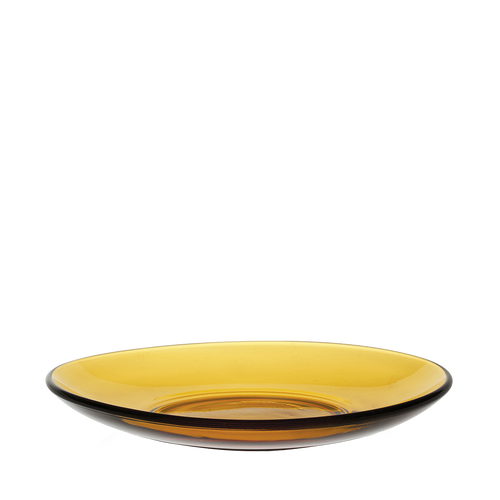 Lys - Amber glazen schotel 13,5 cm (set van 6)