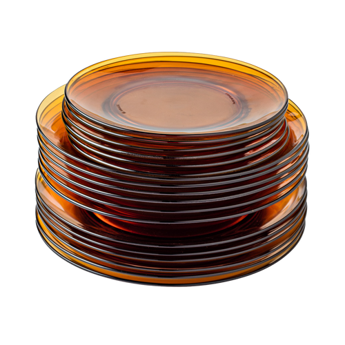 Platos vidrio colores hotsell