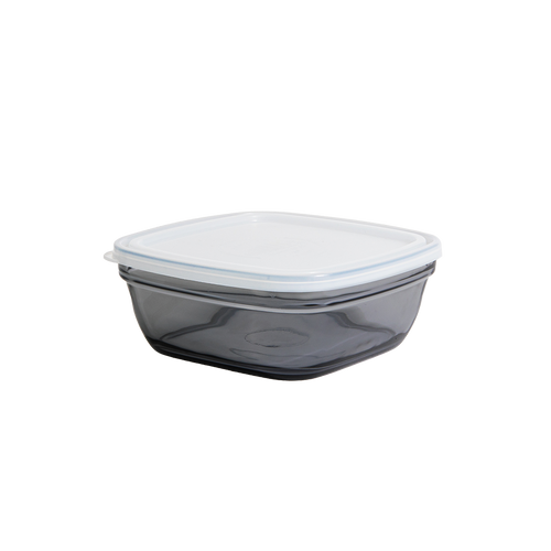 [mm] Lys - Square glass salad bowl with translucent lid - 17 cm